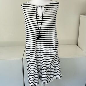 Boden Blue White Striped Nautical Dress Sz 8